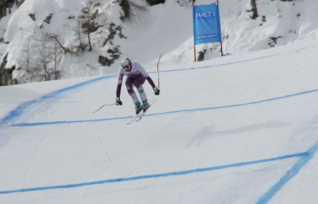 Marco Buechel dans le schuss d'arrivée